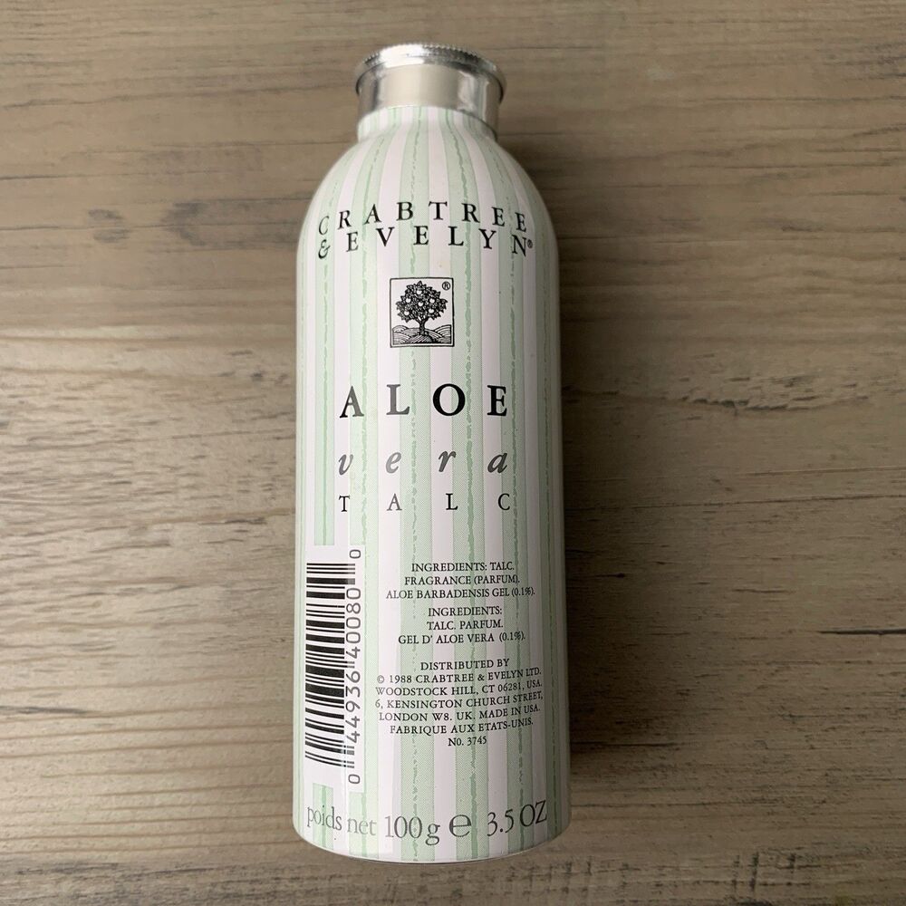CRABTREE & EVELYN Aloe Vera Talc Body Powder 2.6 OZ – Sealed. New. - Picture 2 of 5